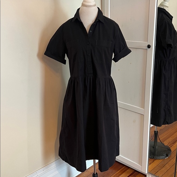 Everlane The Parklet Shirtdress in Black - Size 6 (Oversized) - Picture 3 of 13